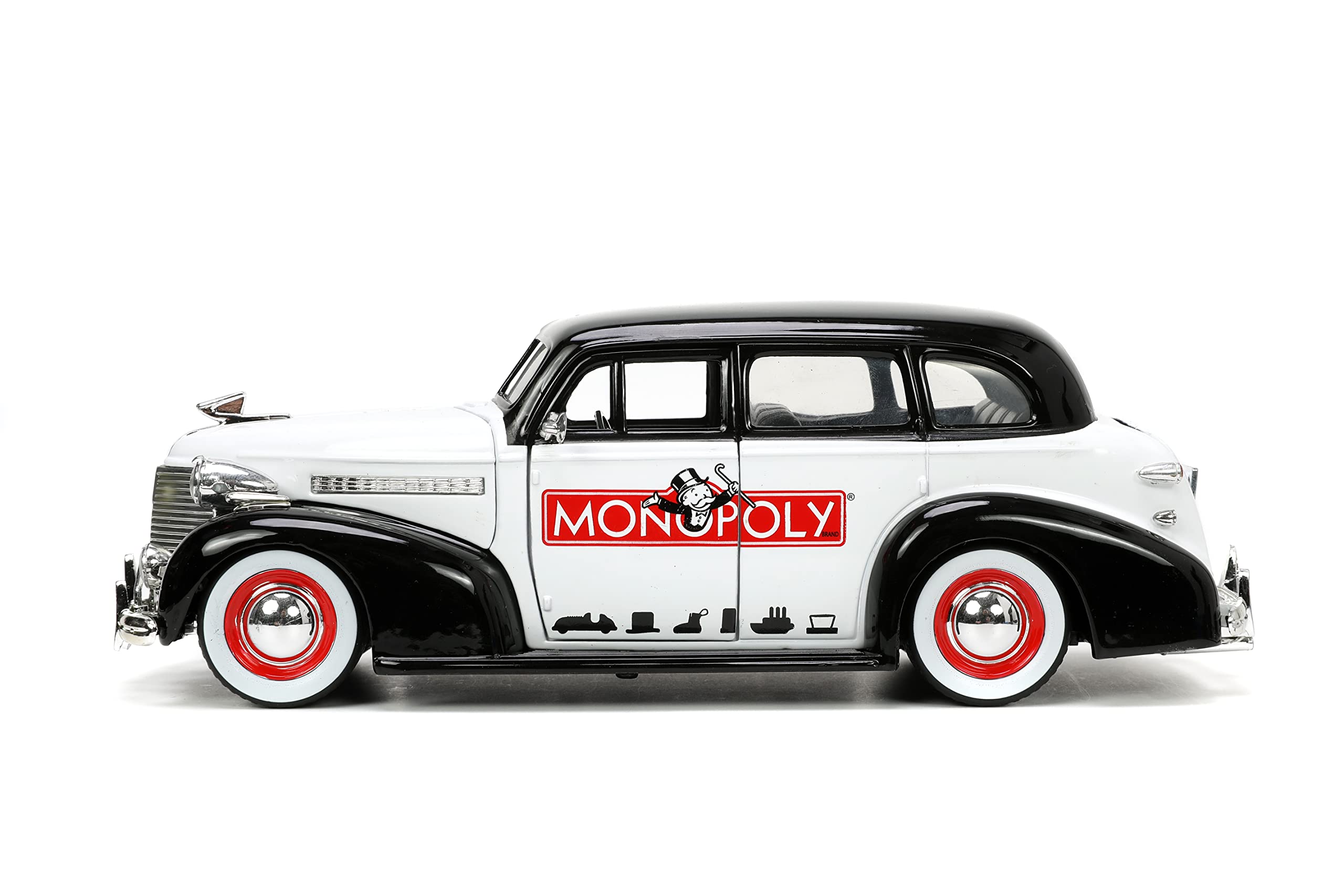 Jada Toys Mr. Monopoly 1:24 1939 Chevrolet Master Deluxe Die-cast